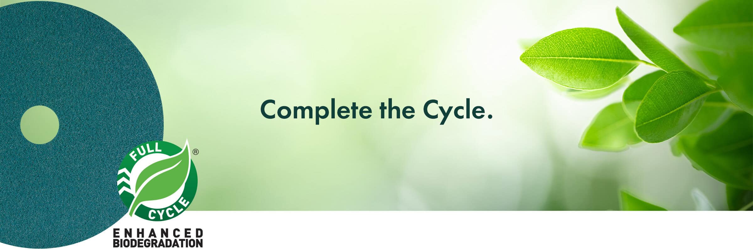 Full Cycle vloerpads: van gerecyclede PET-flessen tot biologisch afbreekbaar